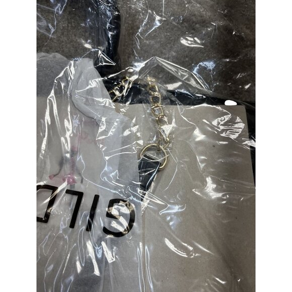 NWT Gilda Paris Quilted Vegan Leather LG 20x13 Tote Bag With Gold Chain Strap & - Picture 8 of 10